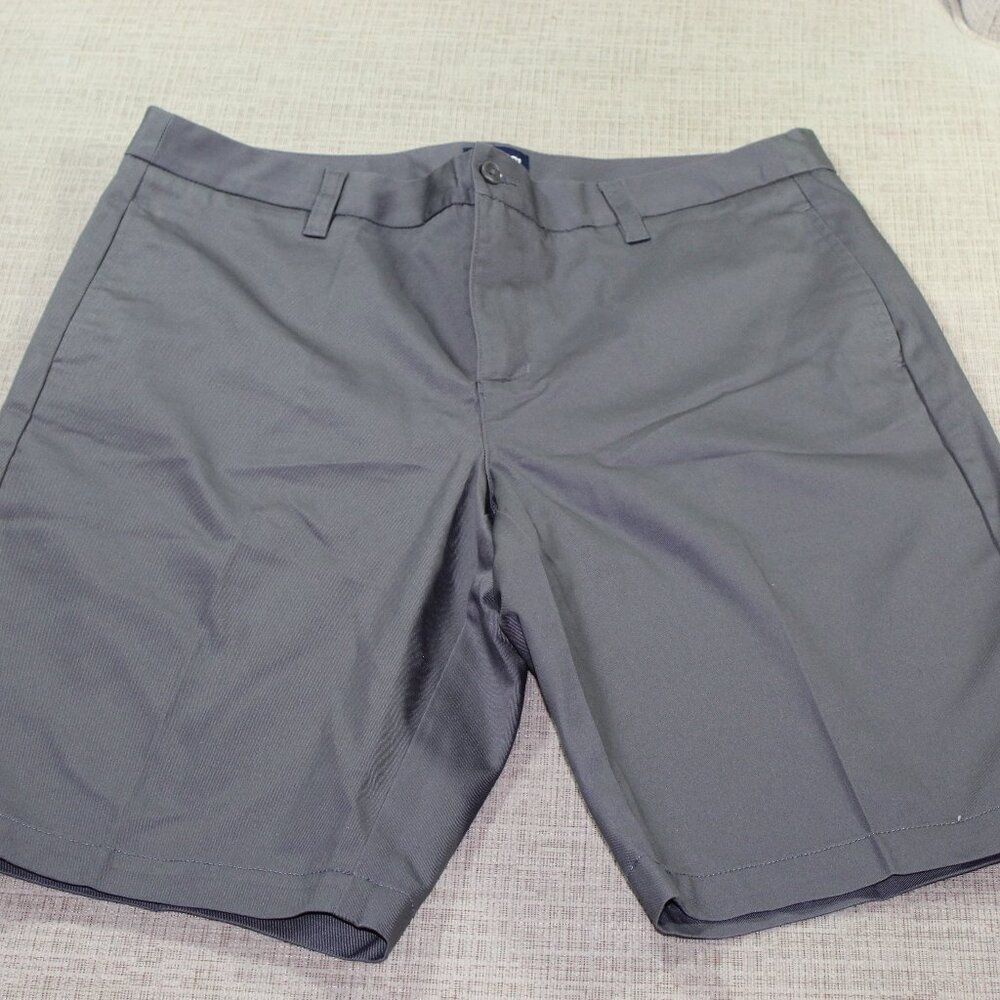 Lands' End High Rise Grey Bermuda Shorts - LIKE NEW